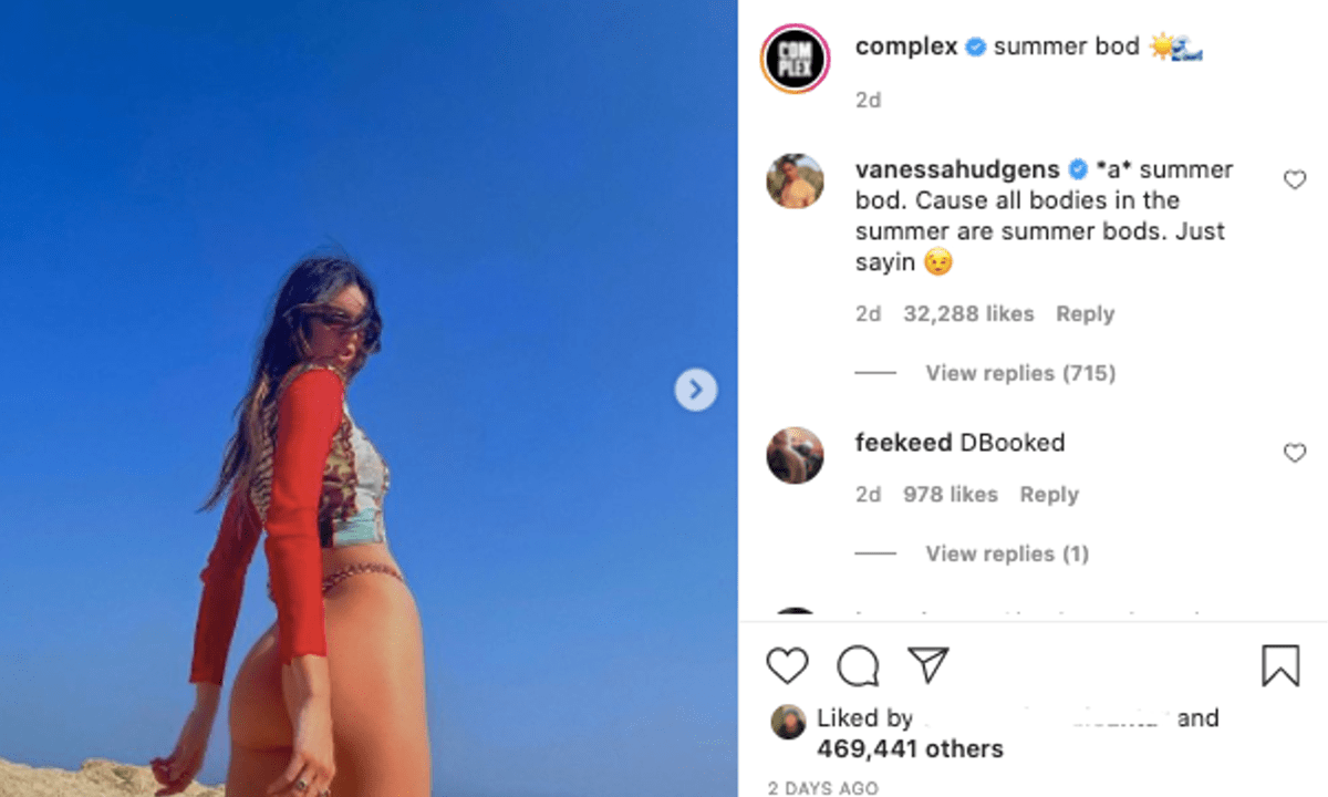 Vanessa Hudgens comment