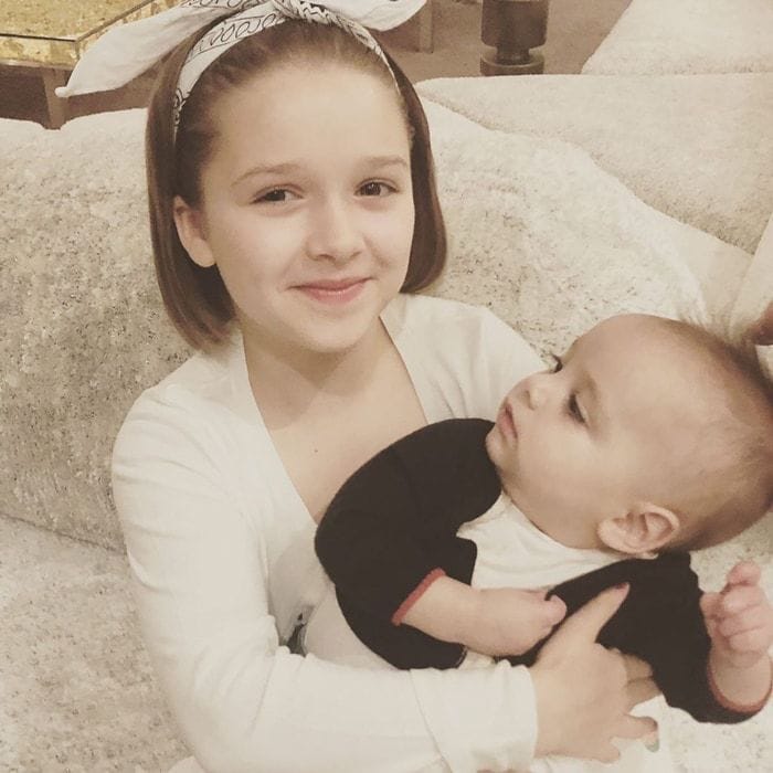 Harper Beckham and Santiago Enrique Baston