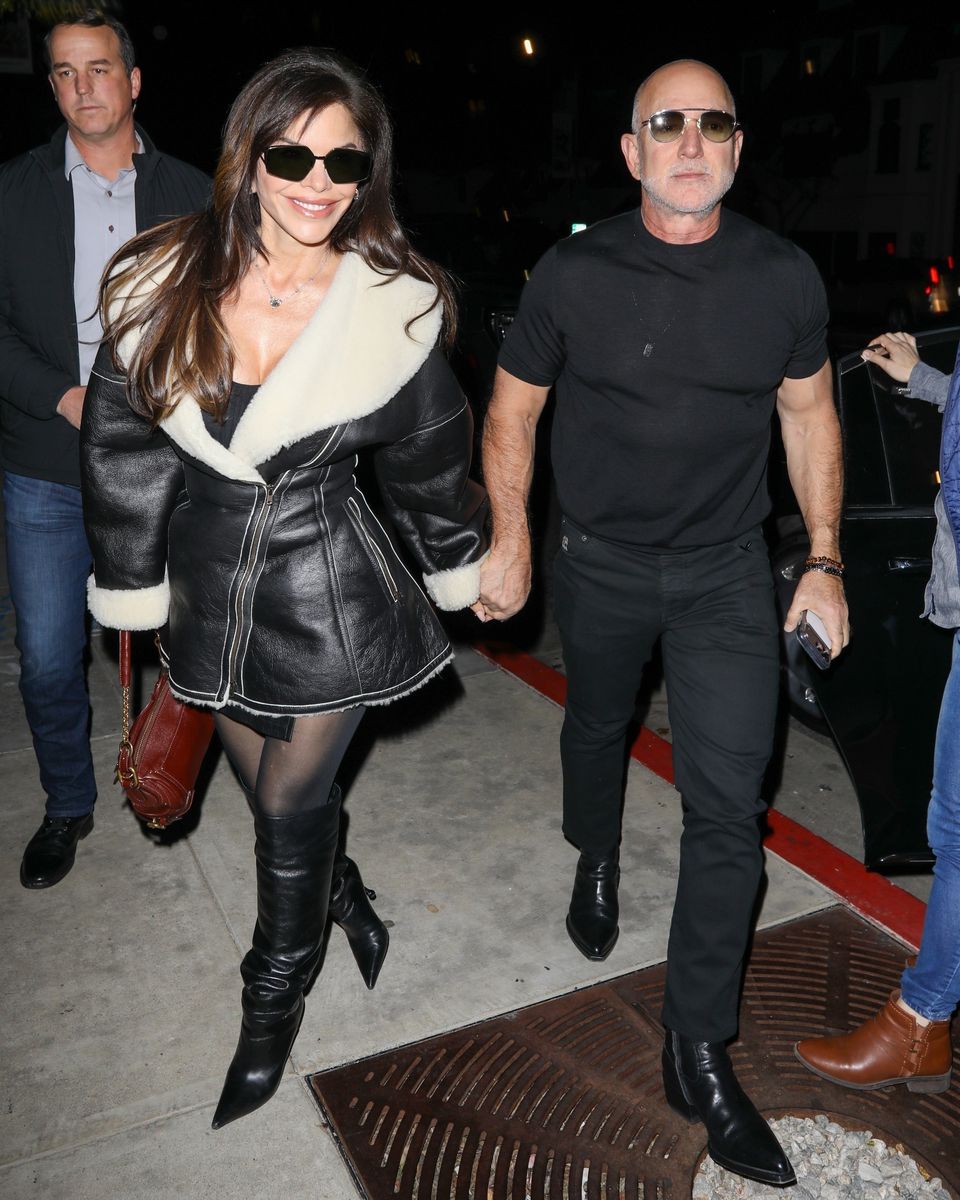 Sanchez Bezos, meanwhile, brought a touch of winter glamour with her statement leather coat.