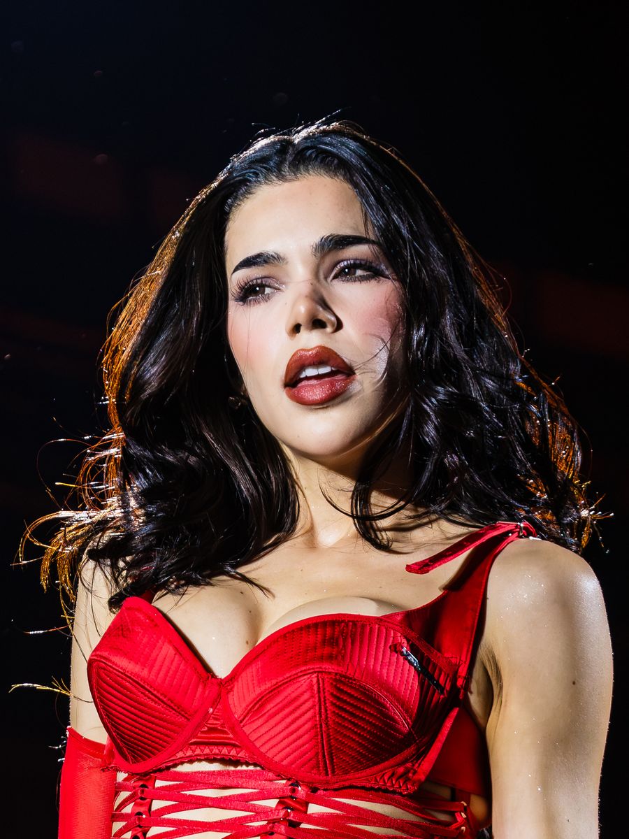 Singer Kenia Os performs during a concert at Estadio Banorte on May 30, 2026 in Monterrey NL, Mexico.  (Photo by Medios y Media/Getty Images)