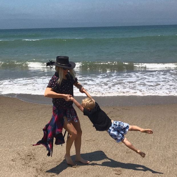 Fergie and Josh's son Axl has a part in her new album.
Photo: Instagram/@fergie