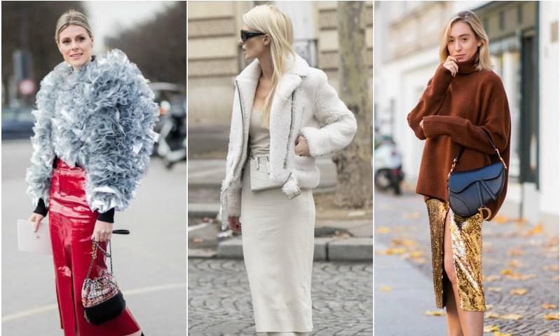 Sofie Valkiers, Kate Davidson Hudson and Sonia Lyson try out different styles with their pencil skirts