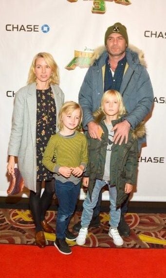 Naomi Watts and Liev Schreiber with their children Samuel and Alexander.
<br>
Photo: Getty Images