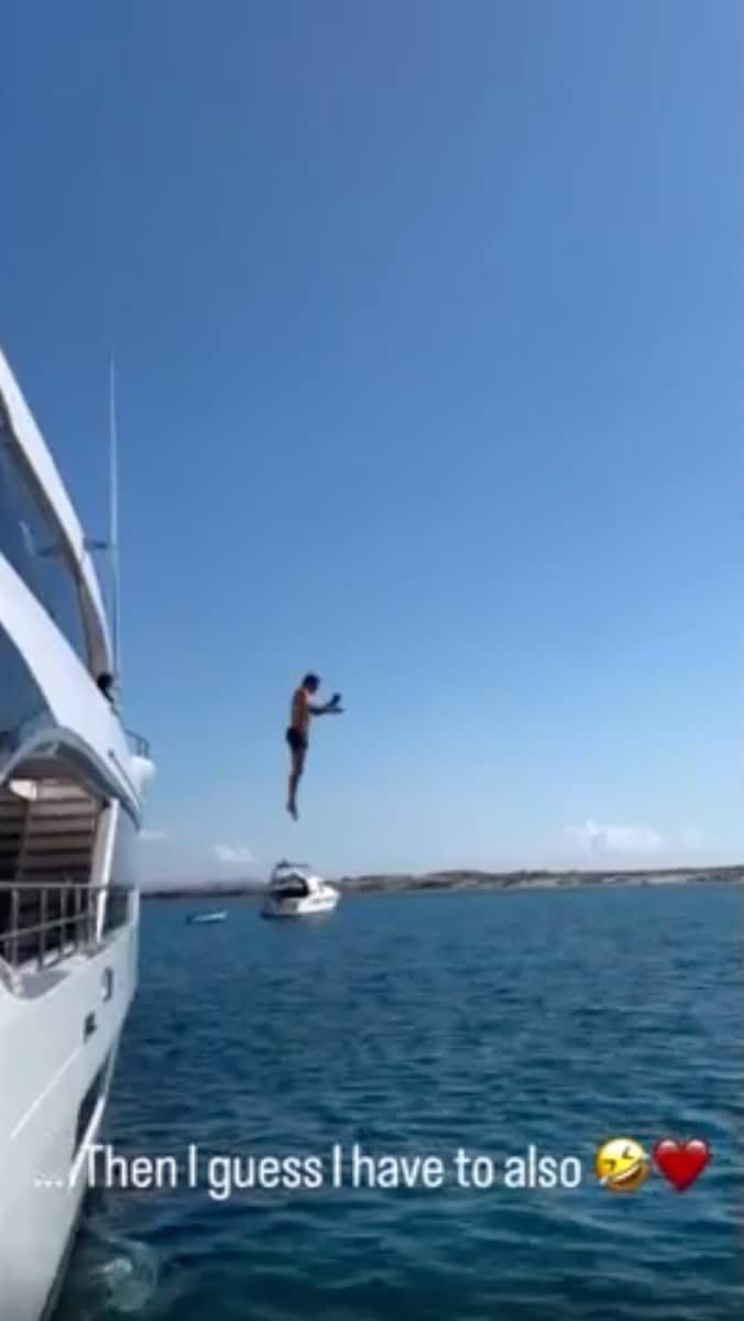 Tom had to jump after his 12-year-old daughter did