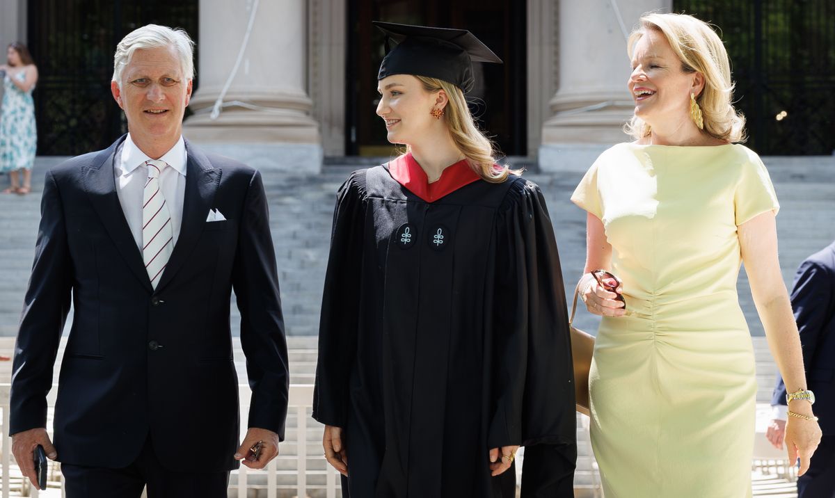 King Philippe and Queen Mathilde proudly accompany Princess Elisabeth ahead of her graduation ceremony at Harvard University.