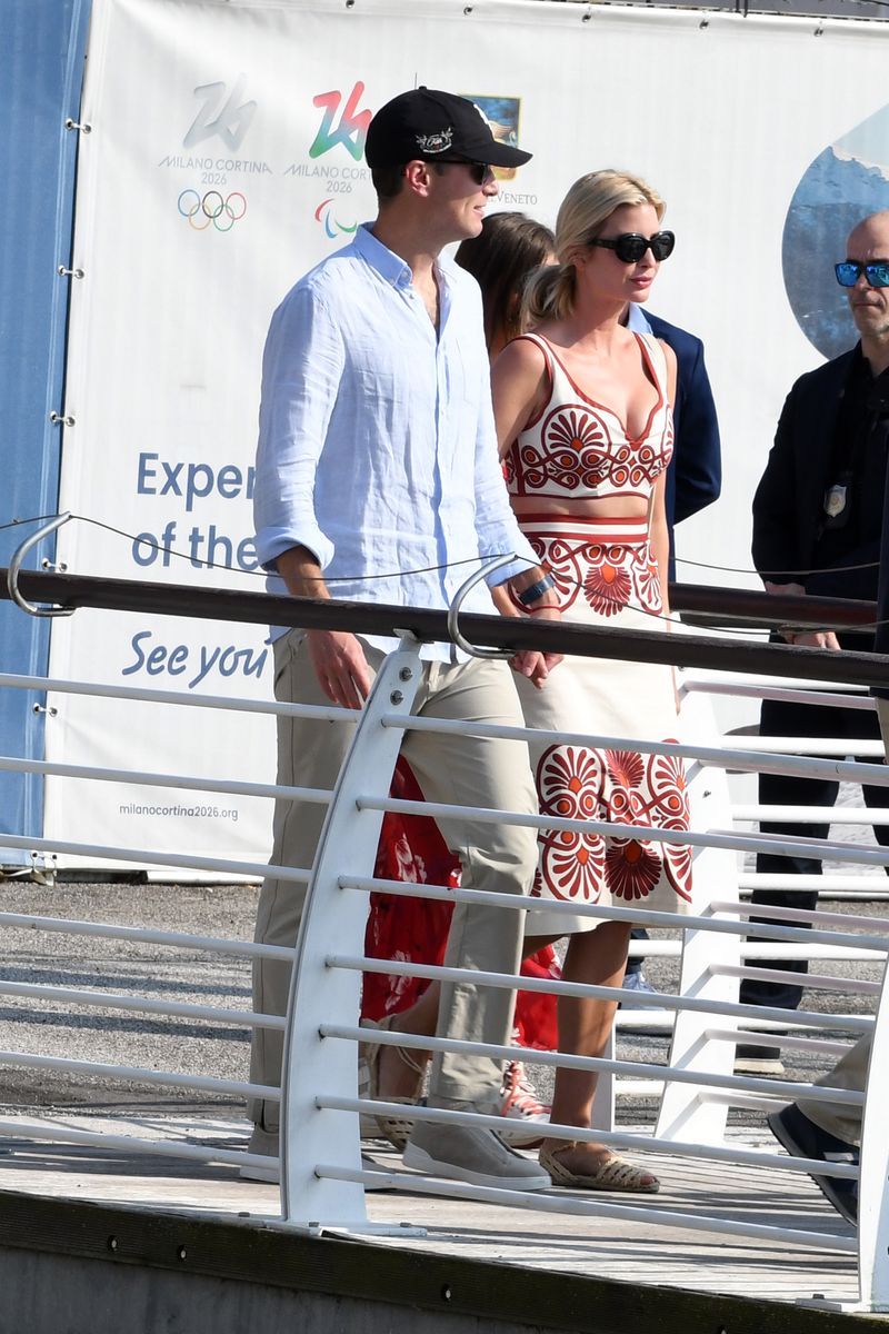 Ivanka Trump arrives at the St Regis Hotel ahead of the wedding of Lauren Sanchez and Jeff Bezos in Venice 