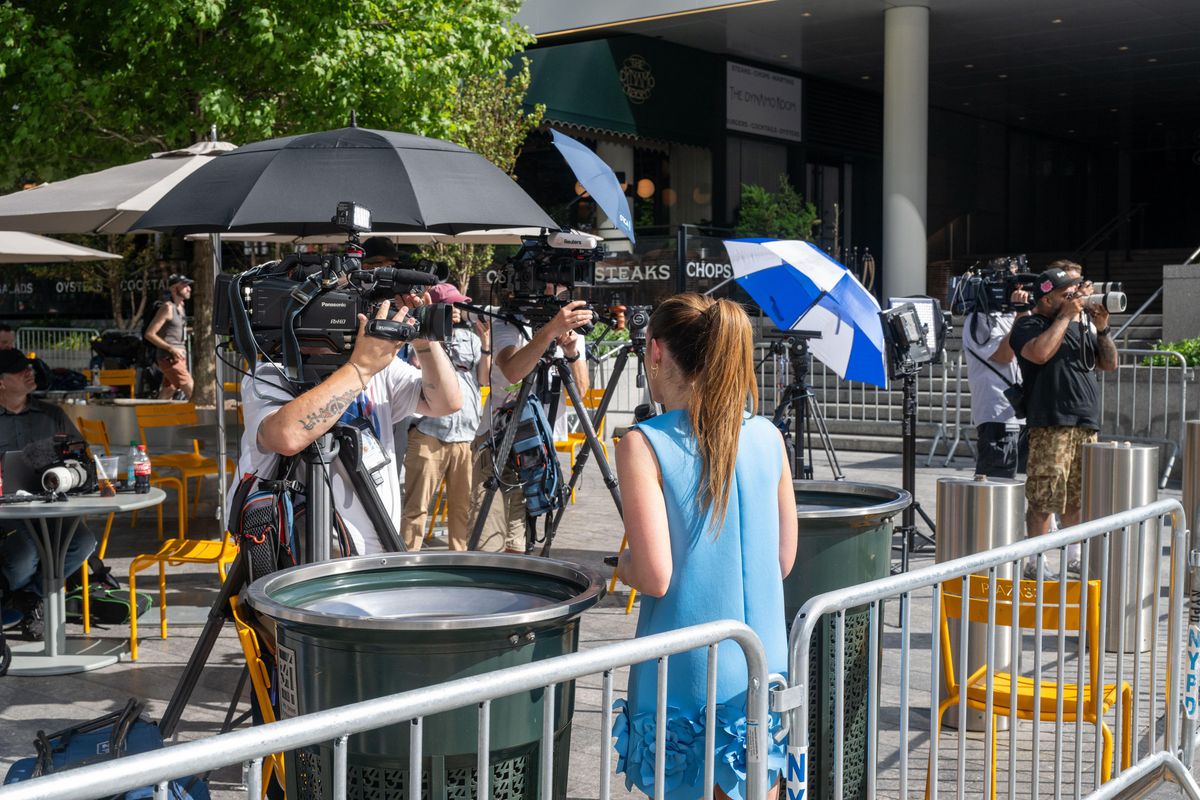 Media is straight camped outside MSG