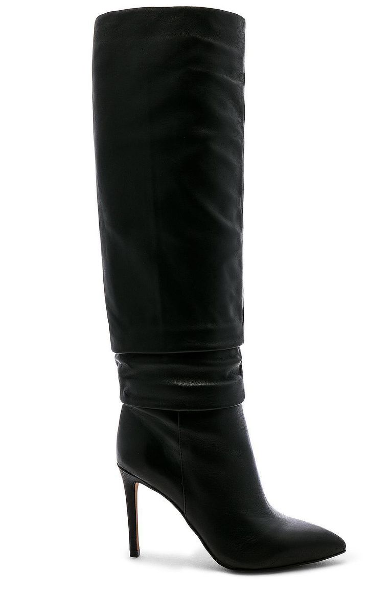 Botas Kashiana Vince Camuto cuero negro stiletto