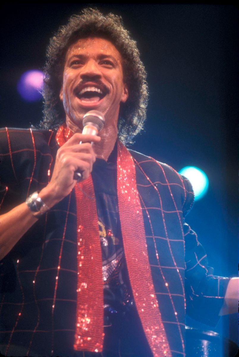 Lionel Richie during a concert, March 20, 1987. 