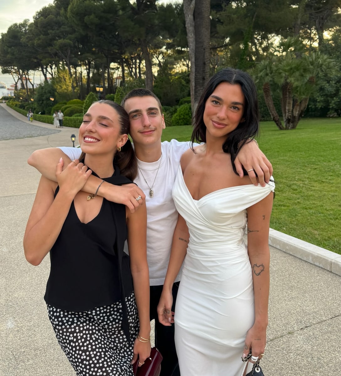 Dua Lipa poses in white bridal dress amid engagement to Callum Turner