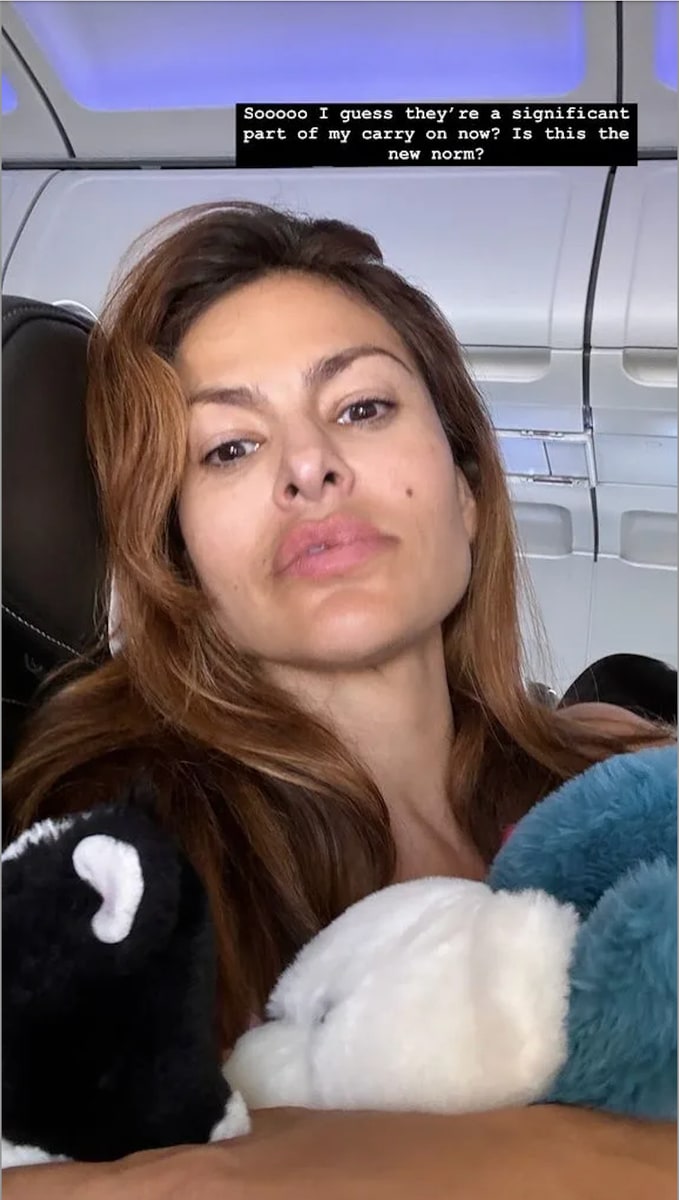 Eva Mendes was on stuffy duty 