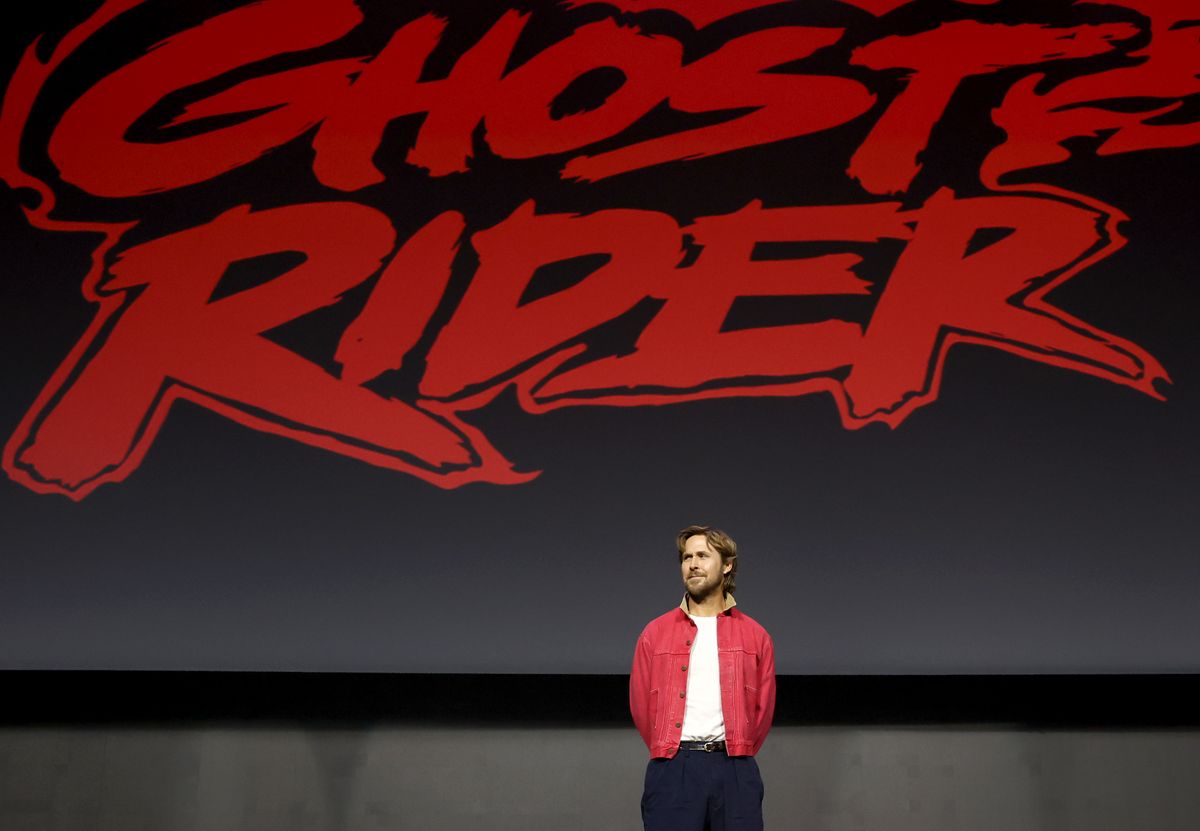 Ryan Gosling  speaks onstage during the Marvel Studios Panel at 2026 San Diego Comic-Con