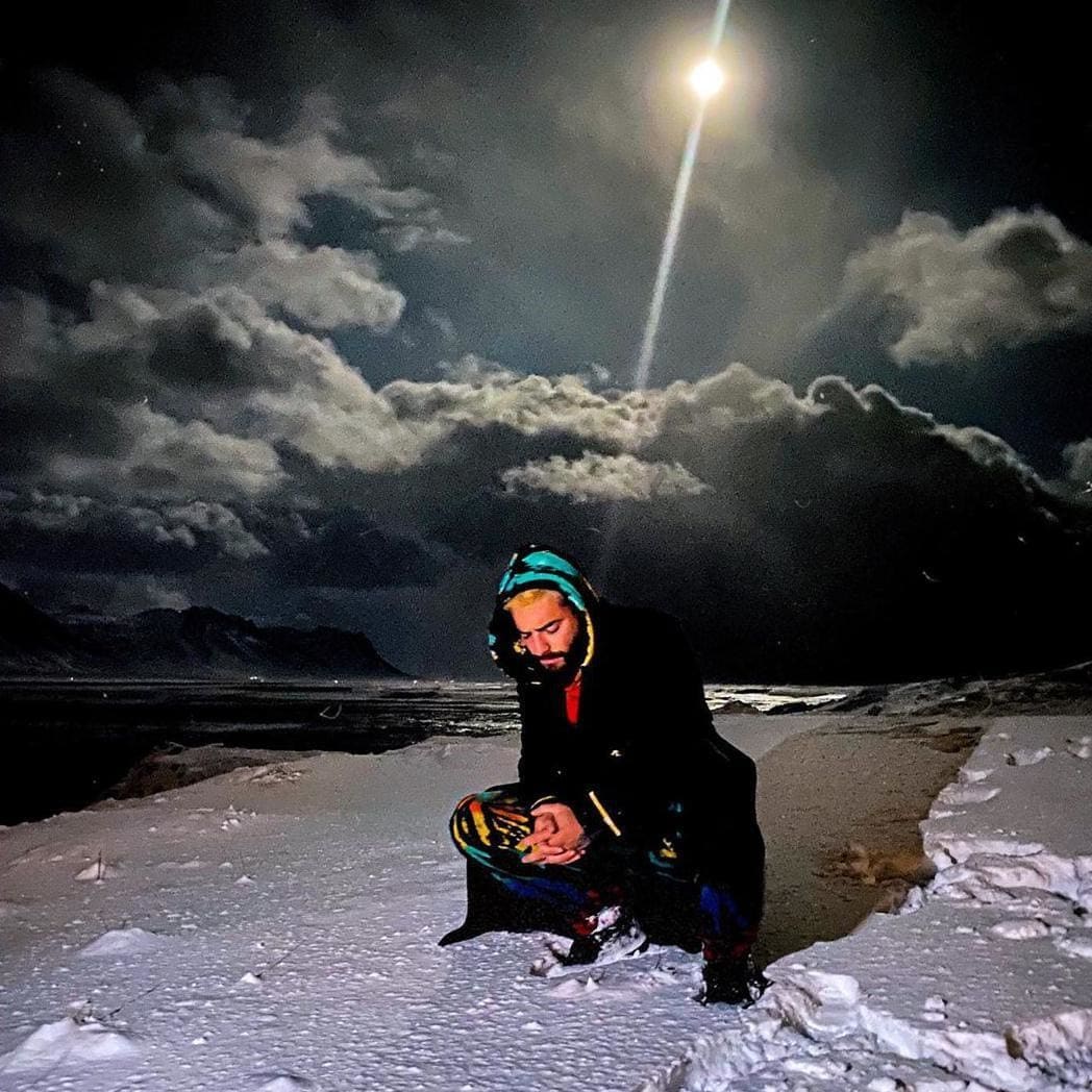 maluma en la nieve
