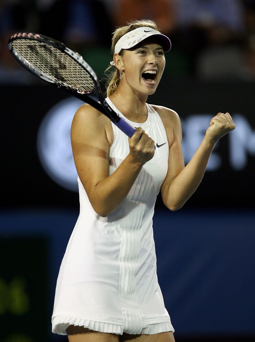 Sharapova at the Australian Open in 2008