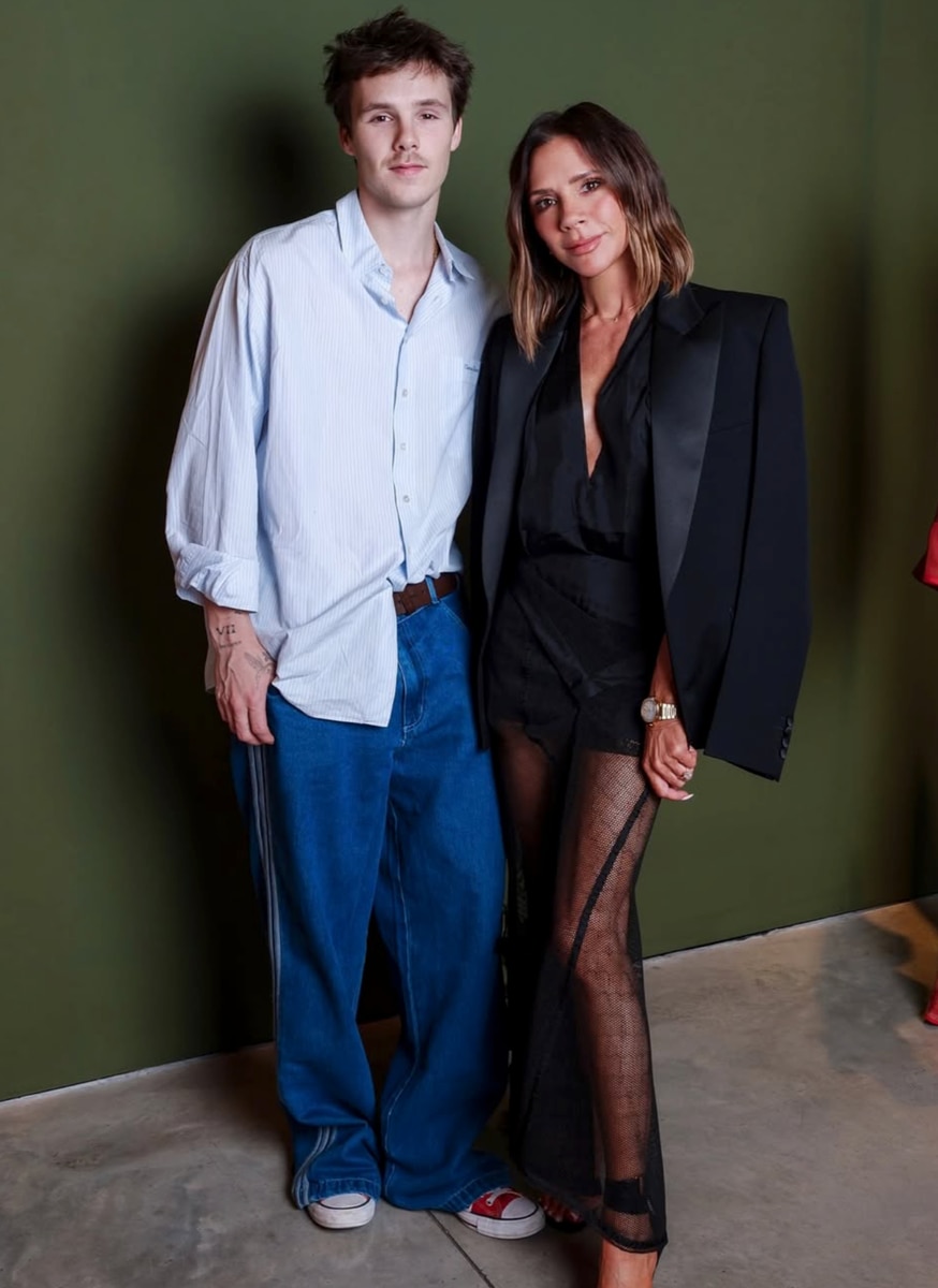 Also in attendance at the London launch was Victoria's son, Cruz, joined by his girlfriend Jackie Apostel. 