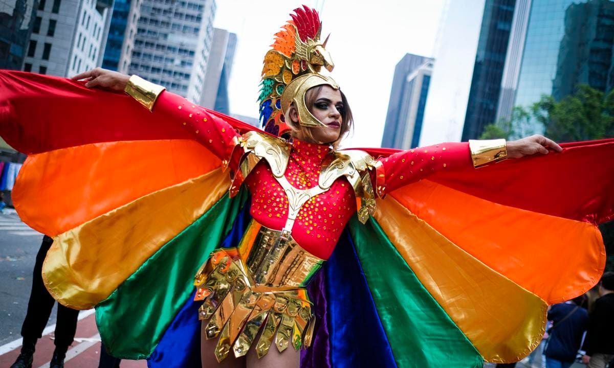 Gay Pride Parade in Sao Paulo