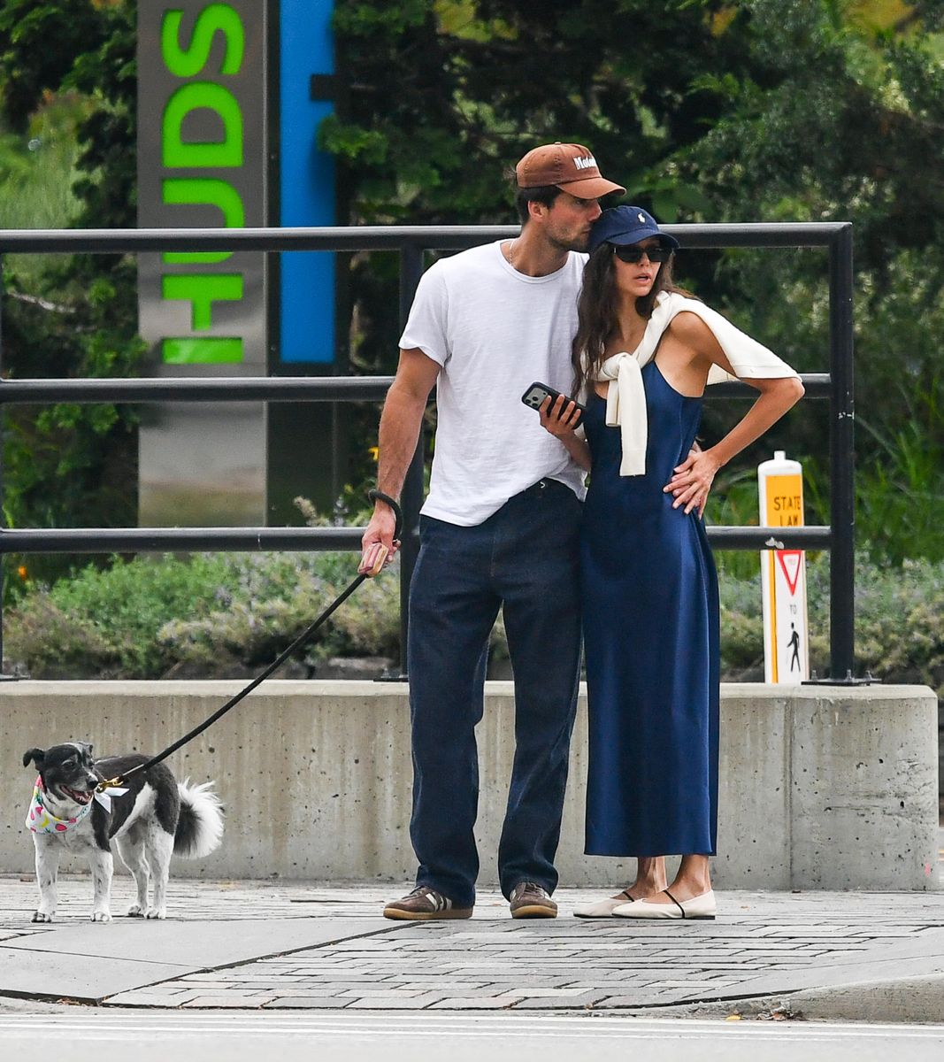 The two were seen walking a dog in the city
