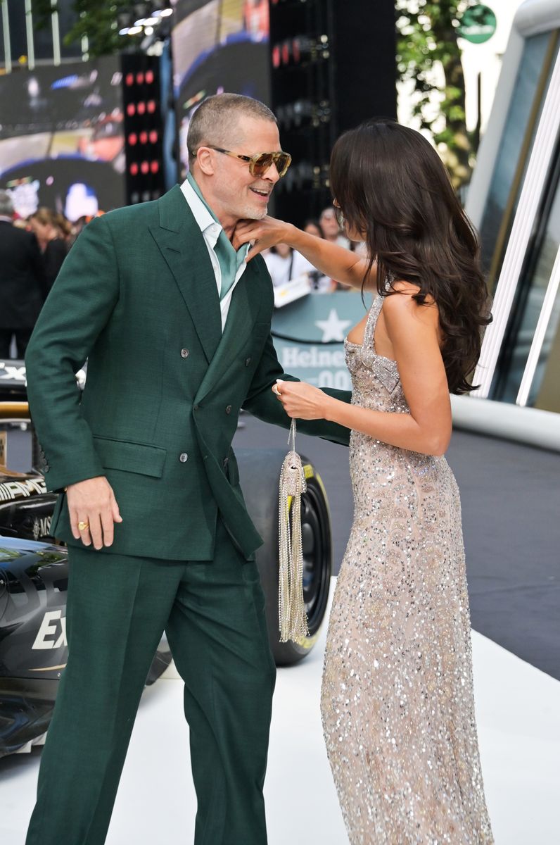 Brad Pitt and Ines de Ramon Share a Loving Glimpse into Their Romance at F1 London Premiere