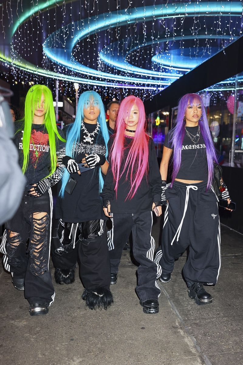 North and her friends stopped by the Alexander Wang store