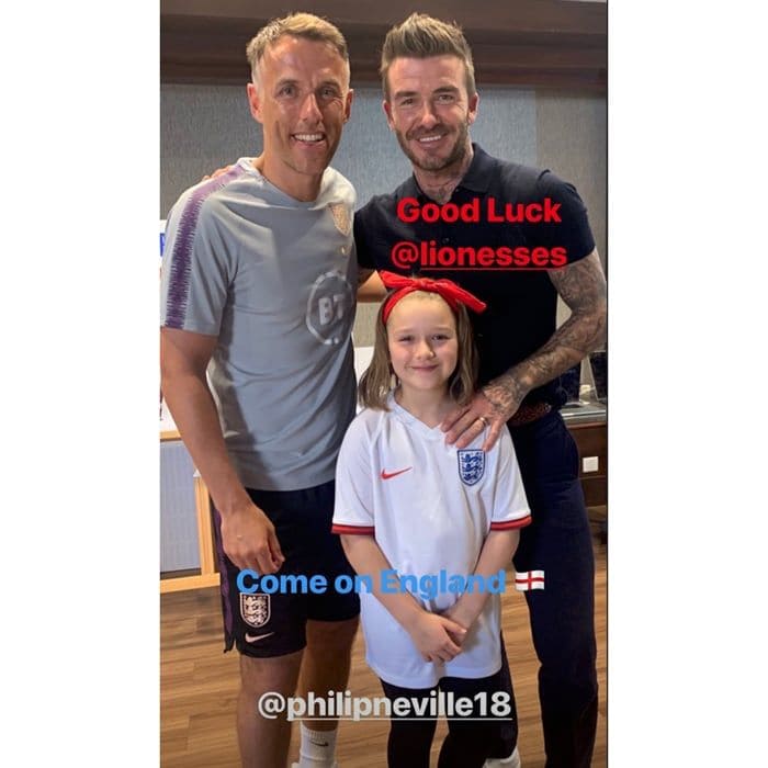 David and Harper Beckham are father daughter goals at Womens World Cup