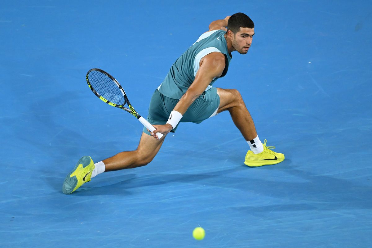 Carlos Alcaraz at the 2025 Australian Open