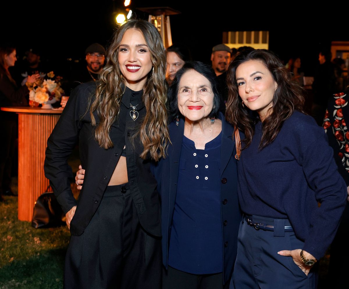 Jessica Alba, Dolores Huerta, and Eva Longoria at the #CultureMakers event