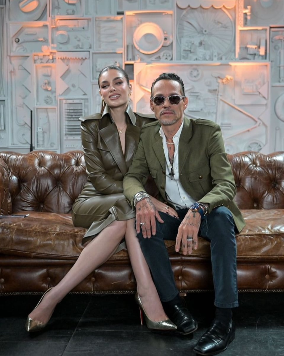 Marc and Nadia can be seen looking stunning in matching outfits.