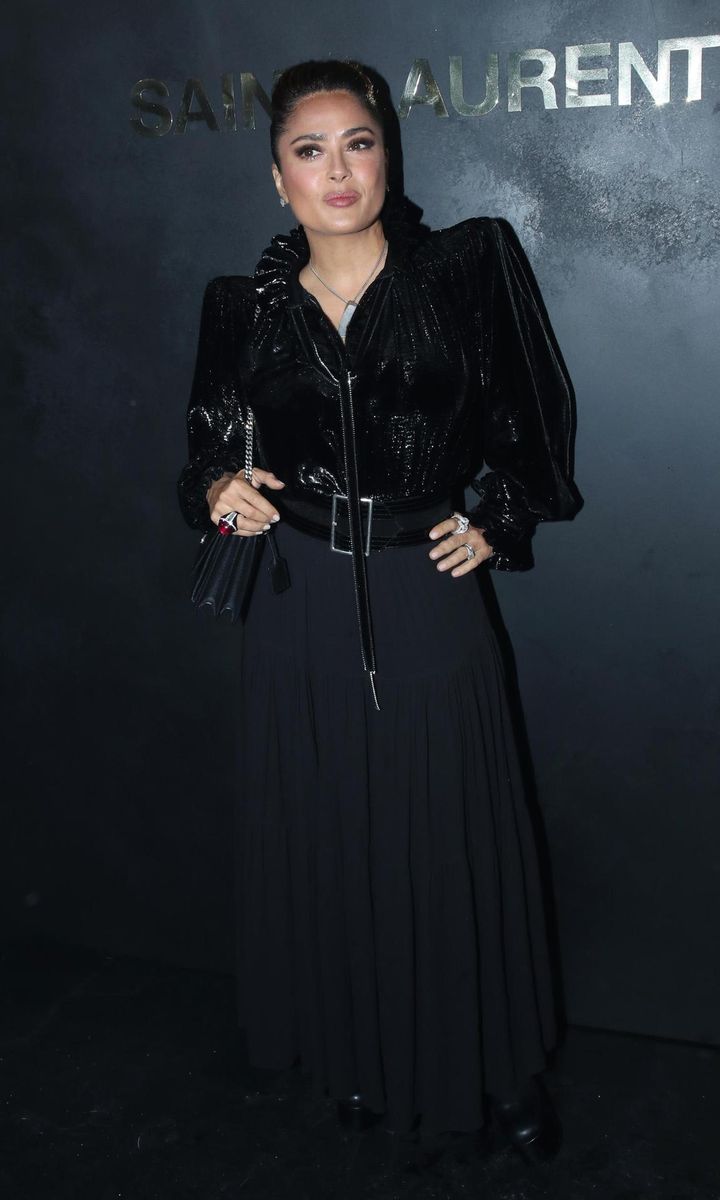 Salma Hayek at Paris Fashion Week 2019