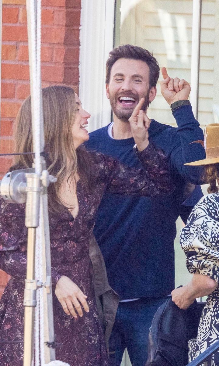 Ana De Armas and Chris Evans Seen Together For The First Time On The Set Of 'Ghosted'