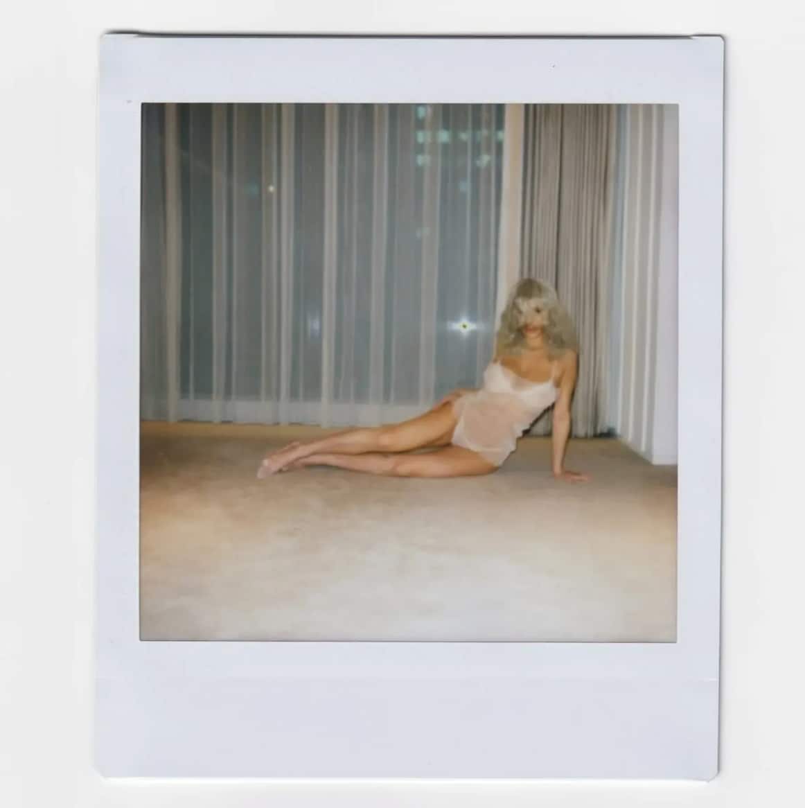 All three new looks were photographed by Kanye West himself, in a lo-fi Polaroid format