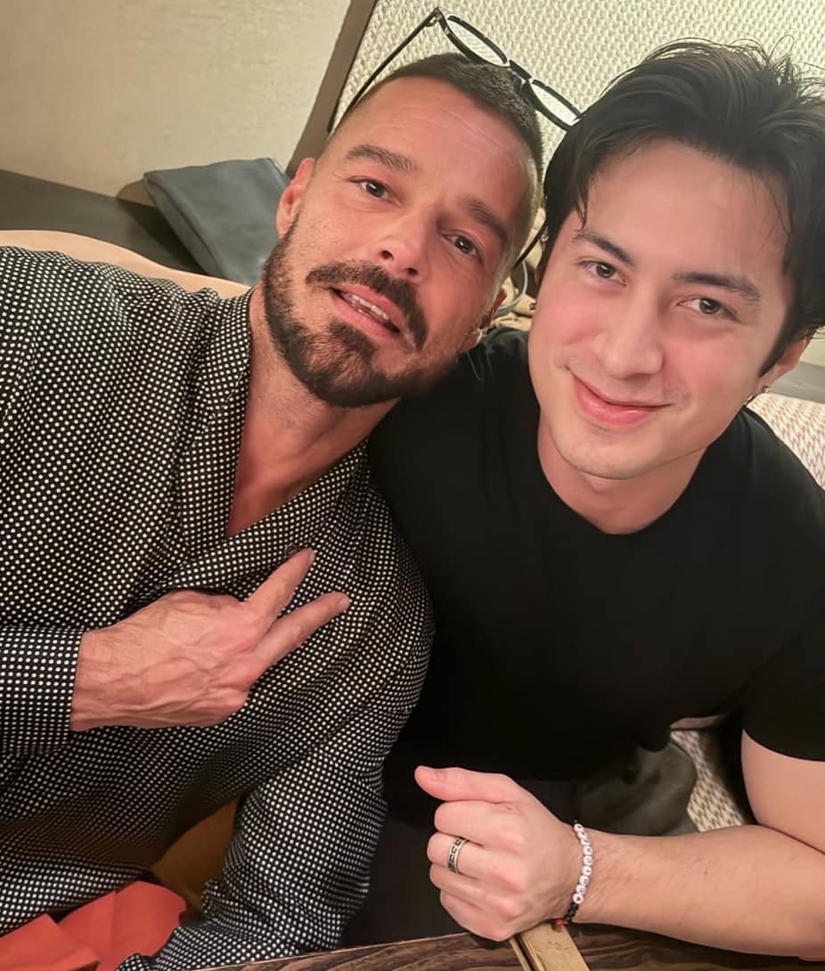 Ricky Martin and 'Heated Rivalry' star Hudson Williams share sweet moment in Milan