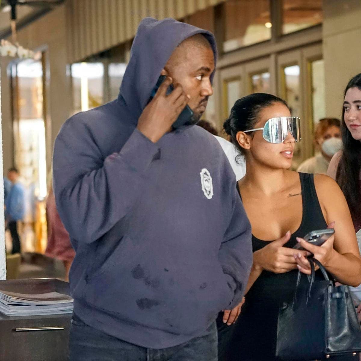 Kanye West and Chaney Jones in Miami