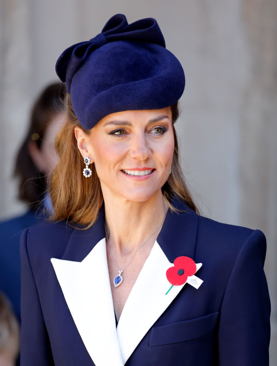 Diana’s distinctive sapphire and diamond earrings made their first public appearance on Kate at Trooping the Colour in June 2022.