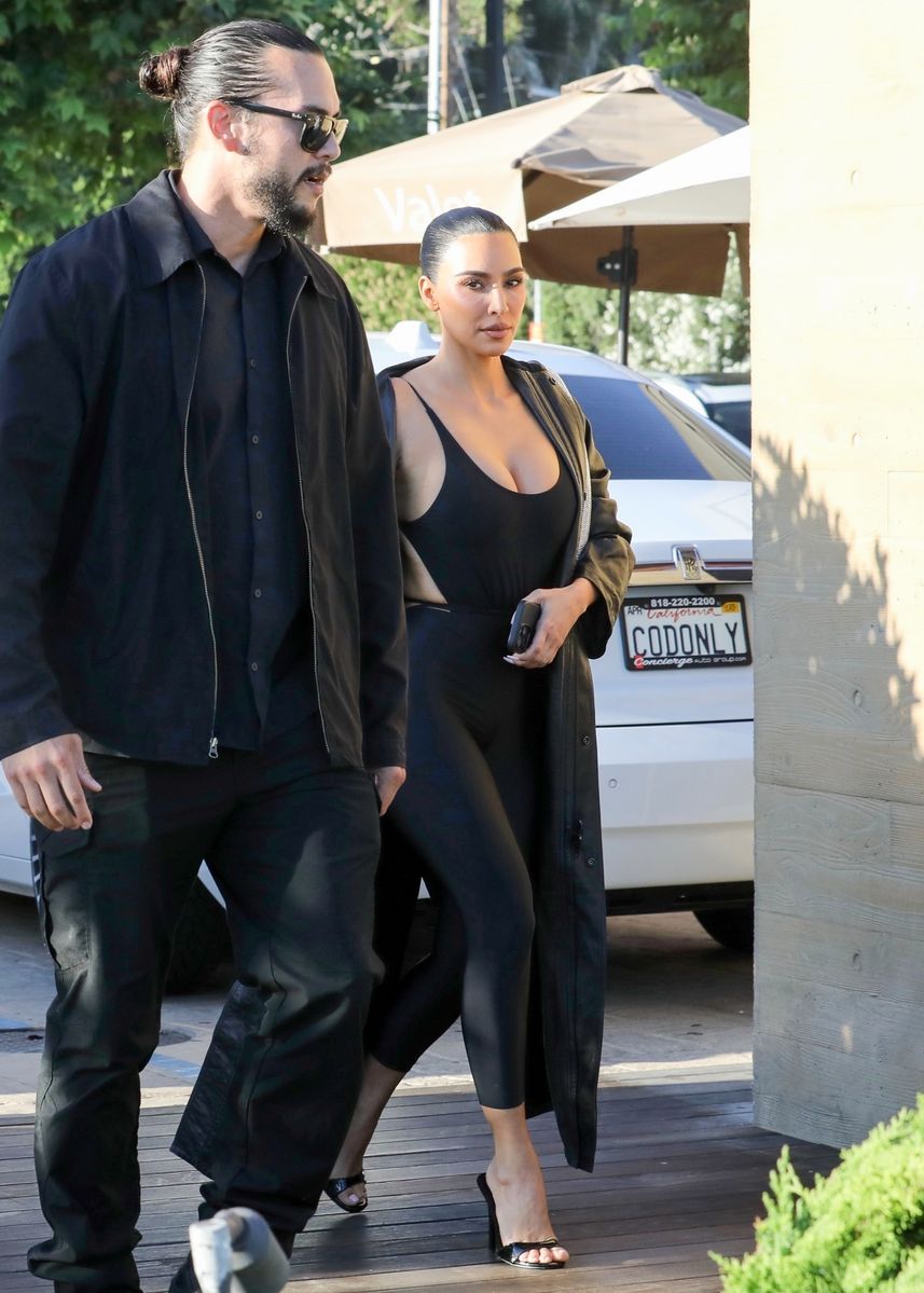 Kim Kardashian has dinner with Ivanka Trump and Jared Kushner at Nobu Restaurant in Malibu.