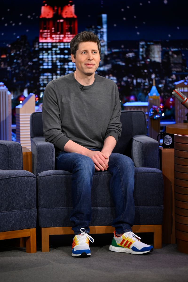 OpenAI CEO Sam Altman during an interview with Jimmy Fallon