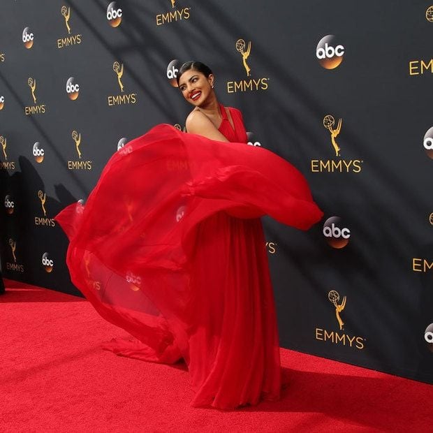The actress turned heads in a red gown by Jason Wu.
Photo: Dan MacMedan/WireImage