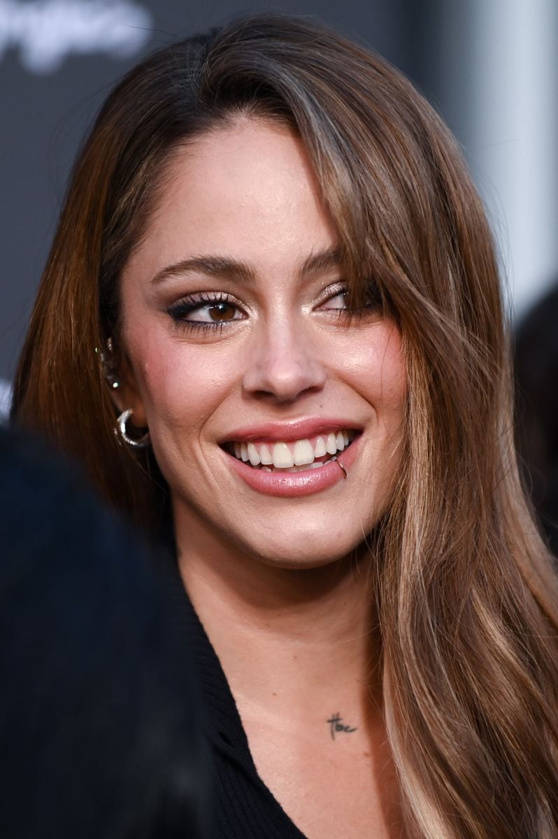 Tini Stoessel attends the El Corte Ingles new campaign presentation at the El Corte InglÃ©s store Castellana street on May 20, 2025 in Madrid, Spain. (Photo by Beatriz Velasco/WireImage)