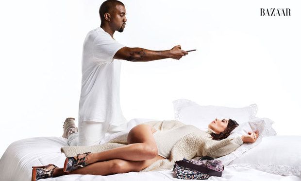 Kanye likened his wife's nude selfies to works of art.
<br>
Photo: Karl Lagerfeld