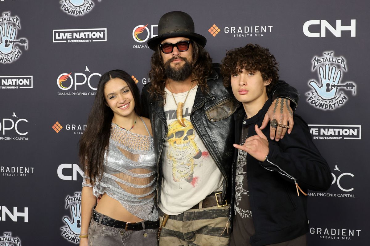 Lola Iolani Momoa, Jason Momoa, and Nakoa-Wolf Manakauapo Namakaeha Momoa 2024