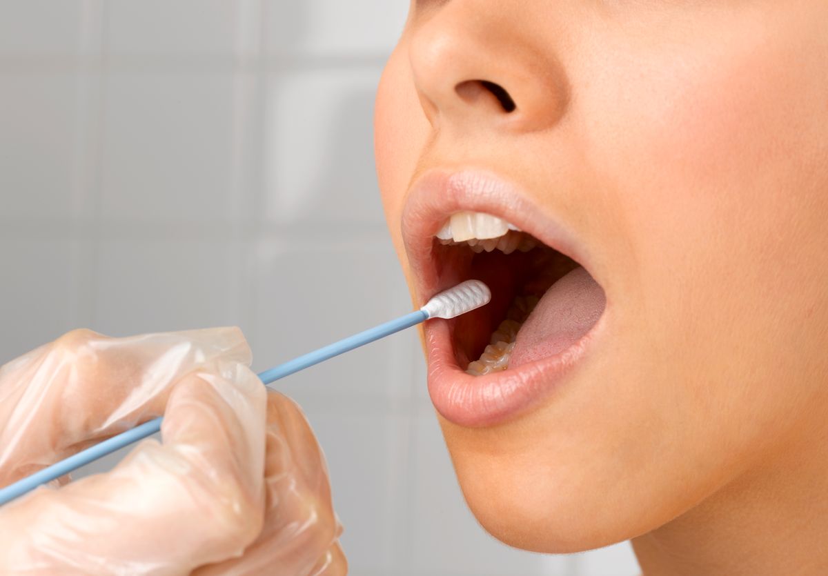 Saliva is important for washing away food particles and bacteria from teeth and gums