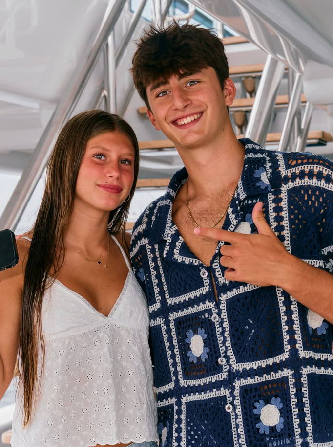 Gisele Bündchen's mini-me daughter Vivian showed off her long hair while enjoying the family getaway.
