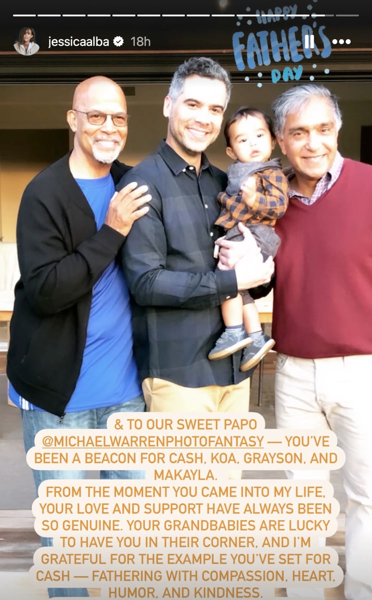 Jessica Alba's touching Father's Day tribute