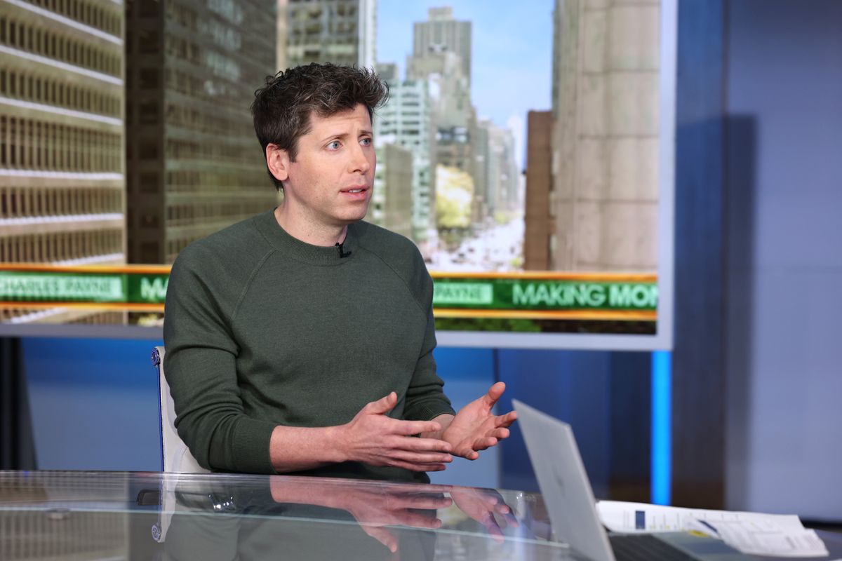 OpenAI CEO Sam Altman visits "Making Money With Charles Payne" at Fox Business Network Studios on December 04, 2024 in New York City