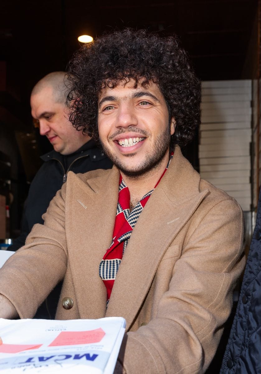 NEW YORK, NY - MARCH 21: Benny Blanco is seen at Chrissy's Pizza on March 21, 2025 in New York, New York. (Photo by MEGA/GC Images)