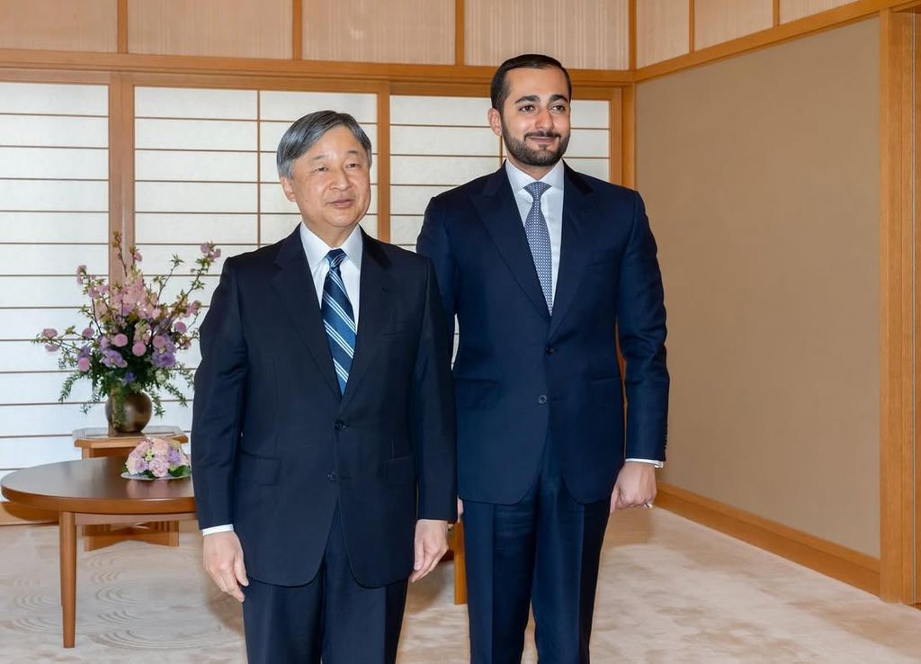 Emperor Naruhito of Japan with the Crown Prince of Oman.