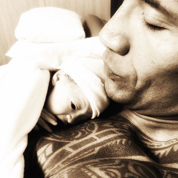 Dwayne welcomed daughter Jasmine back in December.
<br>
Photo: Instagram.com/therock