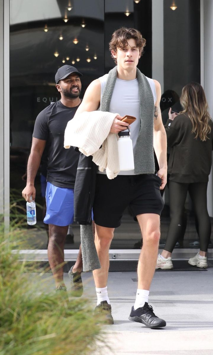 Shawn Mendes post workout