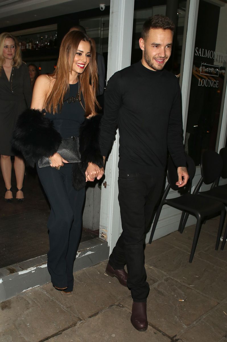 Cheryl Fernandez-Versini and Liam Payne
at Salmontini restarant on March 9, 2016 in London, England.  (Photo by Mark Robert Milan/GC Images)
