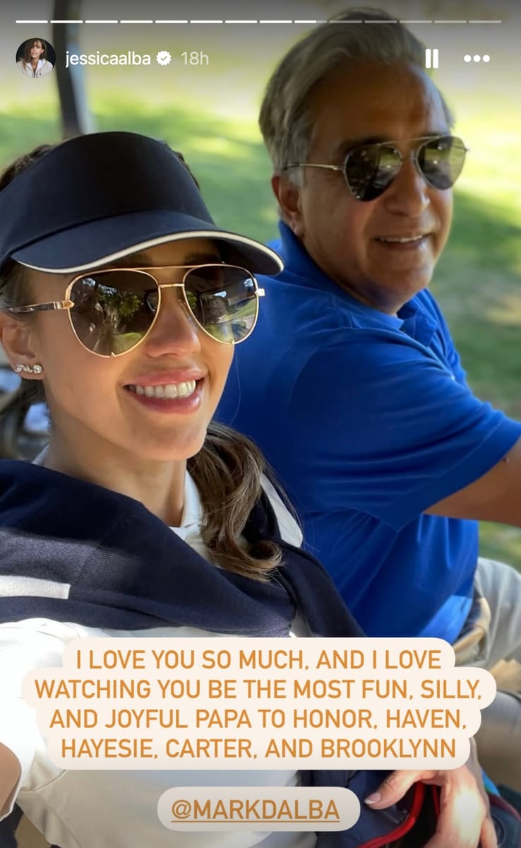 Jessica Alba's touching Father's Day tribute