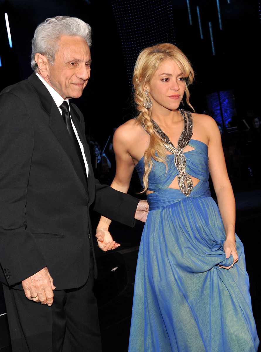  William Mebarak Chadid and  Shakira on November 9, 2011 in Las Vegas, Nevada. 